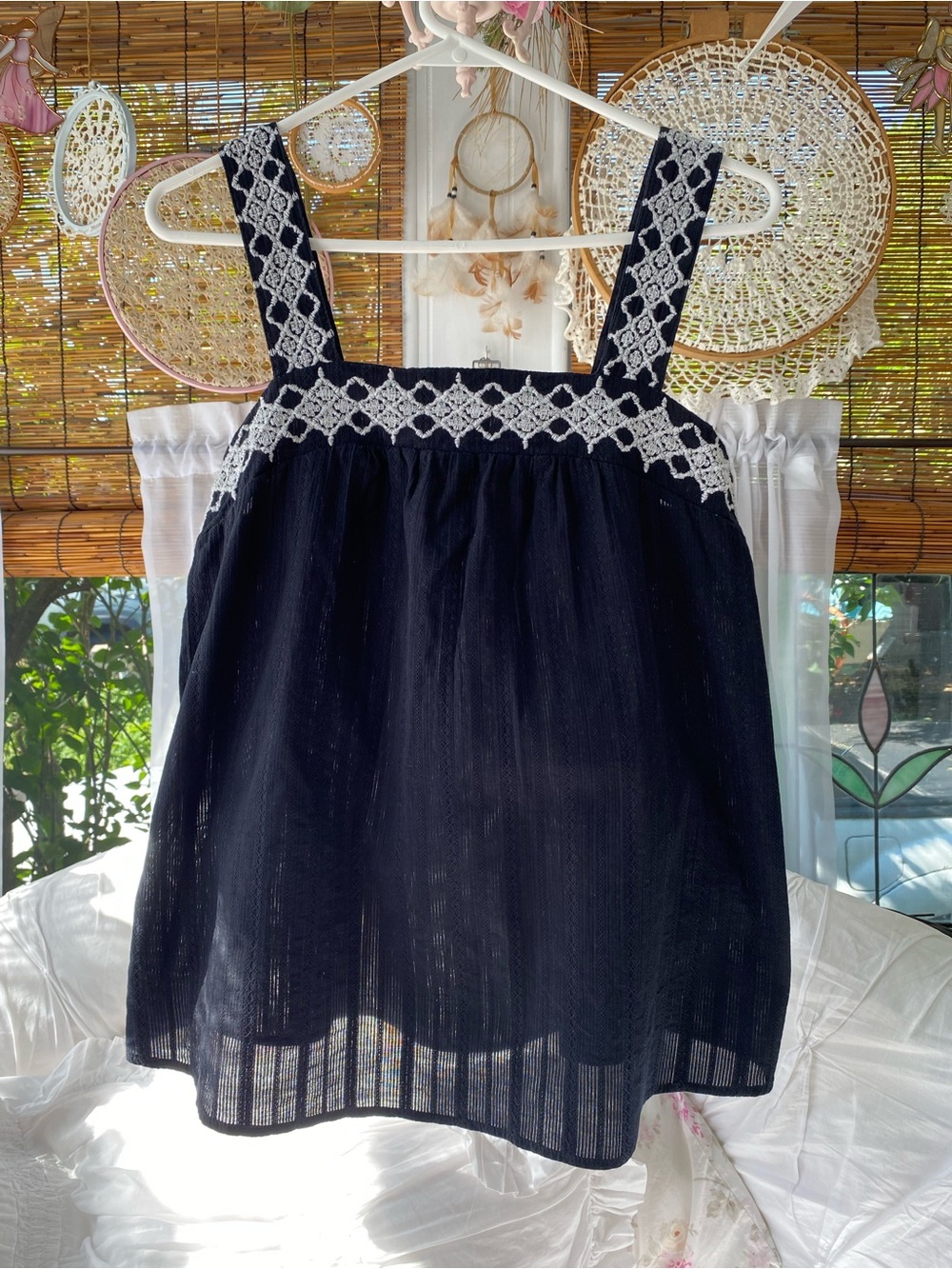 Embroidered Tank Top